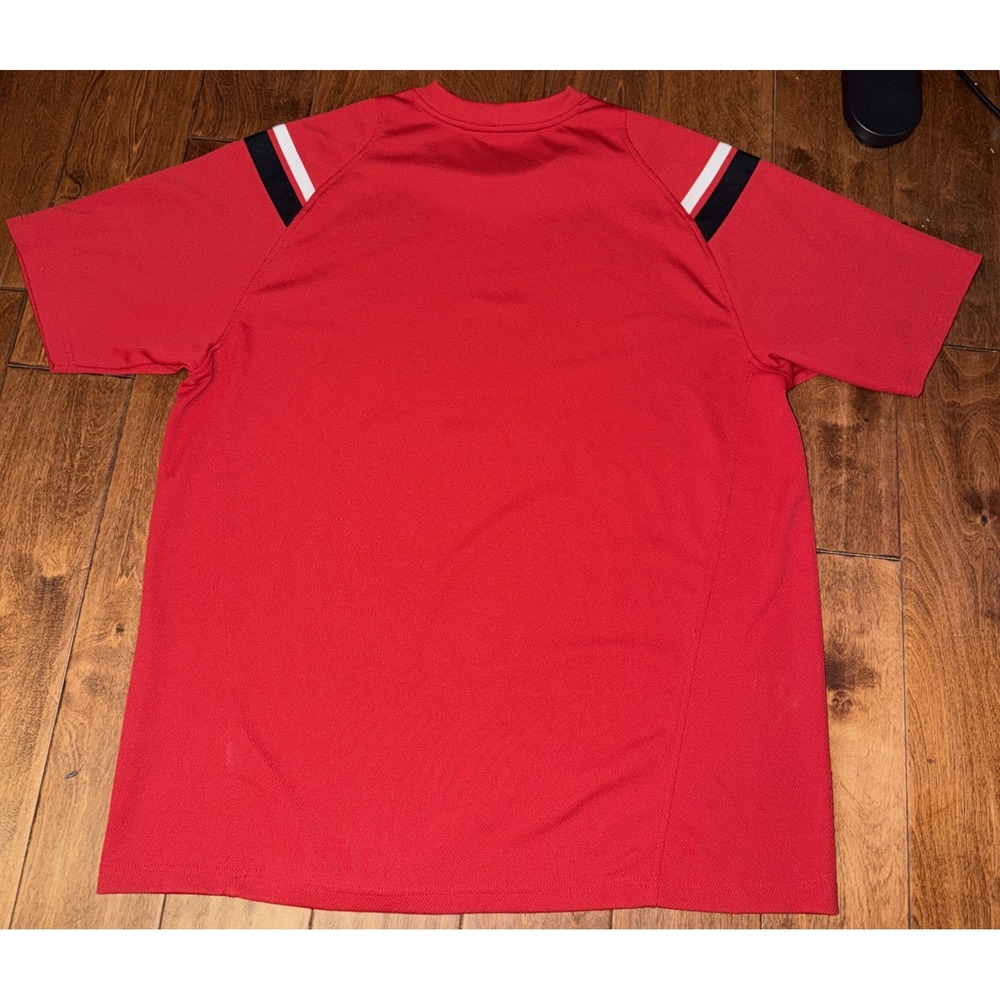 Vintage Y2K Nike Shirt Mens Size 2XL Silver Tag Middle Swoosh Red - Picture 3 of 5